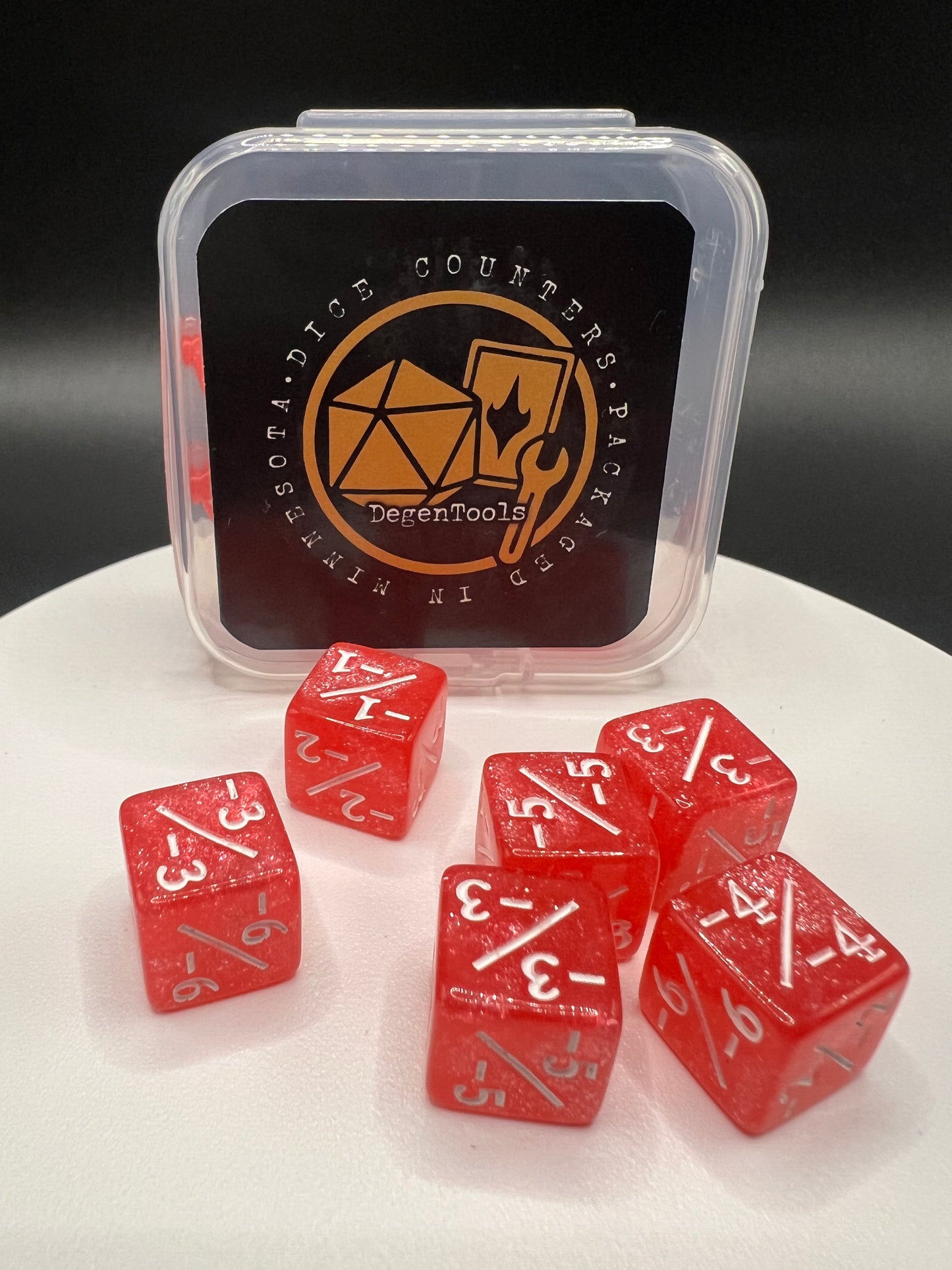 Counter Dice-Set of 12 Pink (ADF-119) (D6 12 mm)