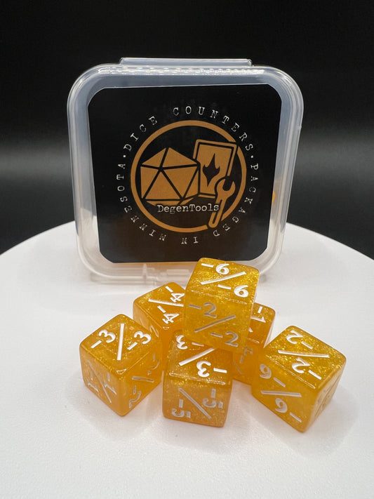 Counter Dice-Set of 12 Yellow (ADF-123) (D6 12 mm)